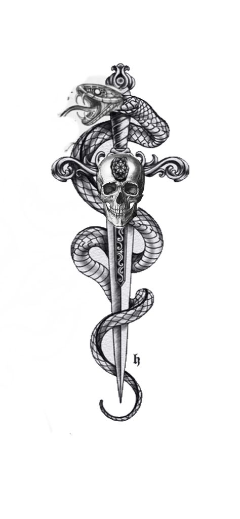 Knife Snake Tattoo Design, Dager Tattoos Snake, Snake Men Tattoo, Spine Dagger Tattoo, Dagger And Snake Tattoo, Dagger Spine Tattoo, Snake Hand Tattoo, Snake Spine Tattoo, Dagger Tattoo Design