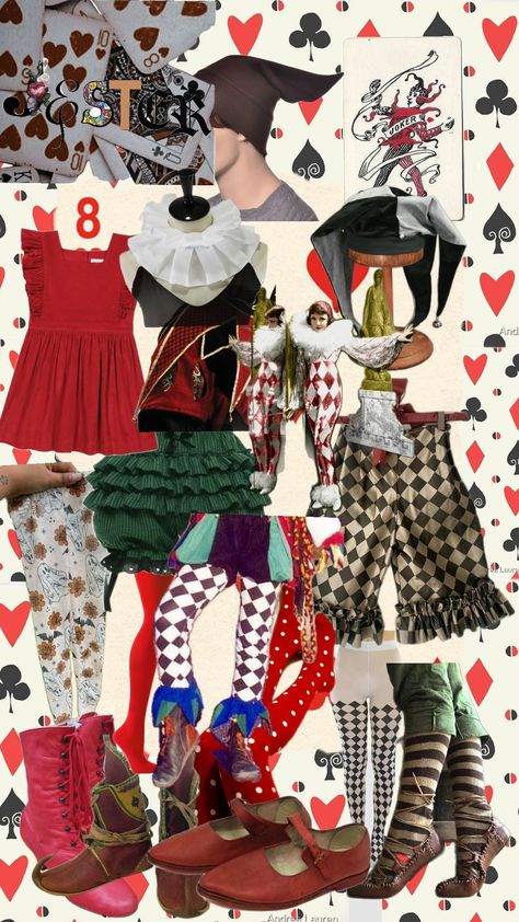 halloween jester costume Jester Costume Ideas, Eclectic Halloween Costume, Thrifty Halloween Costumes, Jester Costume Women, Jester Costume Female Diy, Avant Garde Costume, Jester Inspired Outfit, Jester Halloween Costumes Female, Strange Halloween Costumes