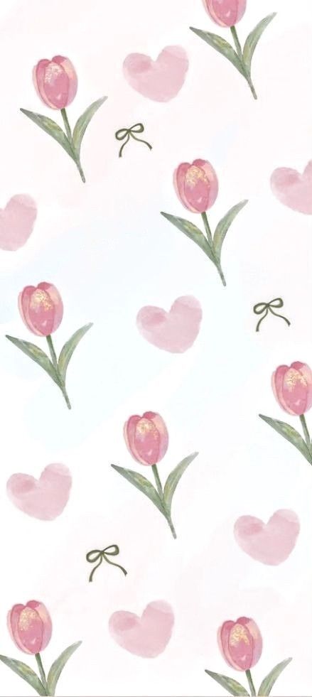 Tulip Wallpaper Aesthetic, Wallpaper Layar Kunci, Spring Backgrounds, Tulip Drawing, Tulip Colors, Cute Home Screen Wallpaper, Cute Home Screens, Wallpaper Wa, Fairy Wallpaper