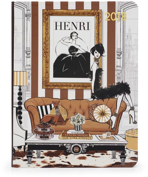 2018 Megan Hess Desk Diary Henri Bendel Illustration, Room Jewelry, Megan Hess Illustration, Kerrie Hess, Jewelry Box With Lock, Megan Hess, Tablet Wallpaper, Henri Bendel, Illustration Artists