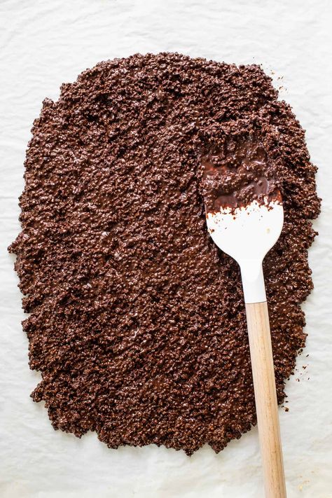 Chocolate Quinoa Crisps - Fit Foodie Finds Quinoa Cookies Recipes, Chocolate Quinoa Crisps, Quinoa Dessert Recipes, Quinoa Crisps, Quinoa Desserts, Quinoa Chocolate, Quinoa Cookies, Chocolate Quinoa, Chocolate Hummus