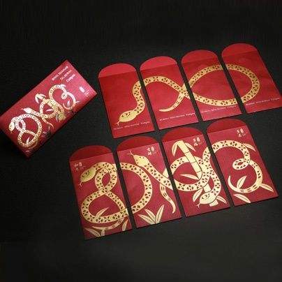 year of snake - red packet Snake Year Red Packet, Snake Packaging Design, Snake Red Packet, Snake Packaging, Ang Pao Design, Angpao Design, Red Packet Design, Money Packet, Ang Bao