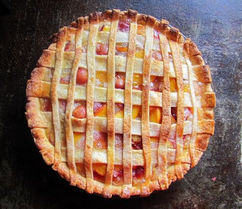 Peach Pie Recipes, Peach Tart, Cherry Pie Recipe, Peach Pie, Cherry Tart, Pies & Tarts, Cherry Pie, Sweet Stuff, Christmas Treats