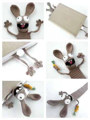 Bookmark Crochet Tutorial, Crochet Bookmarks Free Patterns, Easy Crochet Bookmarks, Bookmark Crochet, Crochet Sloth, Crochet Bookmark Pattern, Crochet Bookmark, Granny Square Crochet Patterns Free, Crochet Panda