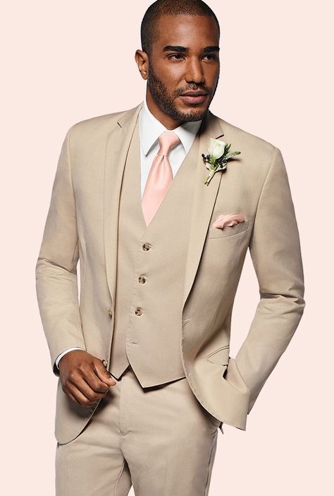 Tan Suits Wedding, Tan Groomsmen Suits, Beige Suits Wedding, Tan Suit Wedding, Tan Groomsmen, Men Fashion Suit, Wedding Flow, Tan Suits, Suits Ideas