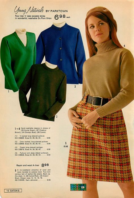 60s Winter Fashion, Turtleneck Outfit, Outfits 70s, 60s 70s Fashion, 60s And 70s Fashion, Sixties Fashion, Winter Lookbook, 1960s Fashion, 60s Fashion