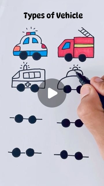 Creative Drawing for kids on Instagram: "Easy Vehicle Drawing for Kids🚗🚌🚐🚛🚔🚒 
#reels #draw #drawing #artwork #artgallery #art" Easy Vehicle Drawing For Kids, Easy Fall Drawings For Kids, Easy Car Drawing For Kids, How To Draw A Car Step By Step, Vehicles Drawing For Kids, Car Drawing For Kids, Vehicle Drawing, Childcare Ideas, Fall Drawings