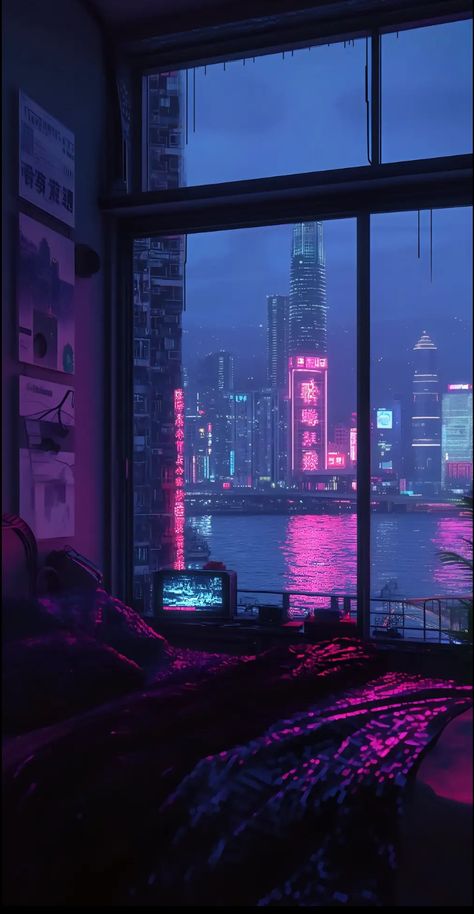 Urban Lifestyle Aesthetic, Synthwave Aesthetic Room, Neon City Wallpaper, Cybercore Pink, Synthwave Background, Vice Aesthetic, Synthwave Wallpaper, Cyberpunk Background, Cyberpunk Bedroom