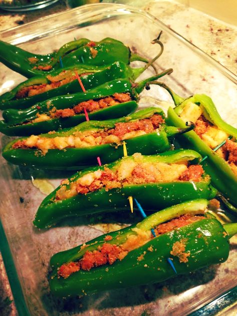 Stuffed Hatch Peppers, Anaheim Chili Recipes, Hatch Pepper Recipes, Hatch Chili Peppers, Stuffed Chili Relleno Recipe, Hatch Green Chili Recipe, Hatch Chili Recipes, Hatch Peppers, Hatch Chile Recipes