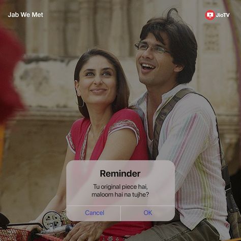 Bollywood Quotes Aesthetic, Jab We Met Quotes, Bollywood Movie Quotes, Bollywood Captions, Jab We Met Aesthetic, Bollywood Love Quotes, Jab We Met, Vintage Bollywood Aesthetic, 90s Bollywood Aesthetic