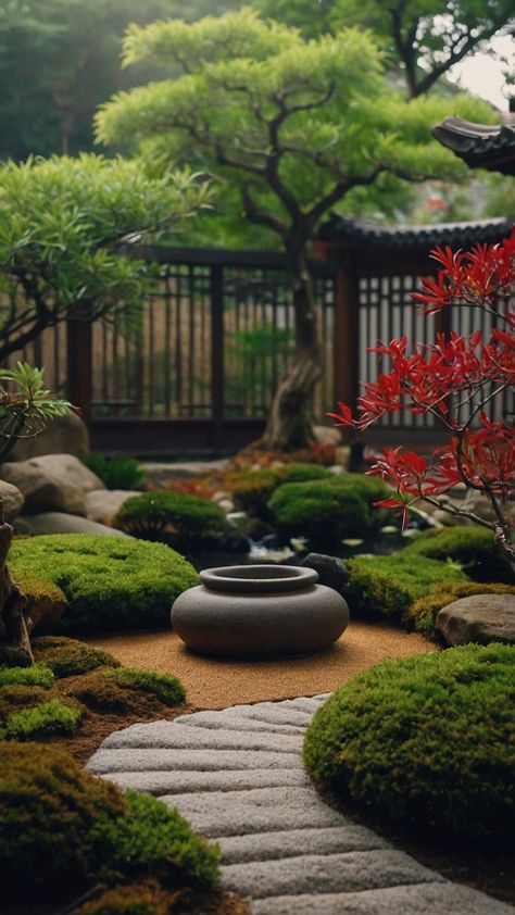 Transform your outdoor space into a serene Japanese-inspired Zen garden with these modern and small design ideas Create a peaceful meditation space with DIY backyards and indoor designs to bring tranquility to your home Discover the beauty of Japanese design elements in small Zen gardens for a calming retreat Asian Garden Design Landscaping Ideas, Japanese Meditation Garden, Outdoor Zen Garden Design, Small Japanese Garden Ideas Simple, Asian Garden Backyard, Japanese Garden Design Modern, Asian Garden Design, Asian Backyard, Modern Boho Kitchen Ideas