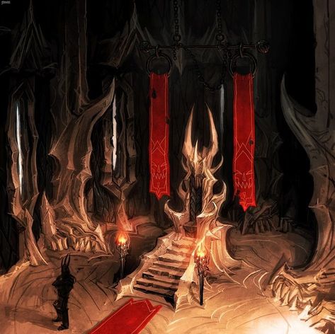 Illustration Reference, Wii Game, Throne Room, Art Landscapes, Keys Art, Fantasy Places, Fantasy Setting, D&d Dungeons And Dragons, Dark Lord