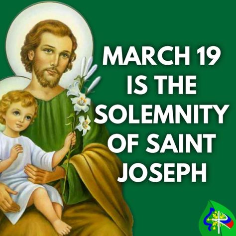 Mar. 19 - Happy Solemnity of Saint Joseph, Husband of the Blessed Virgin Mary! St. Joseph, husband of the Blessed Virgin Mary & foster father of Jesus, pray for us especially for all fathers, father figures & husbands. 🙏🏼 Saint Joseph Art, St Joseph Prayer, First Sunday Of Advent, The Blessed Virgin Mary, Saint Joseph, Pray For Us, Blessed Virgin, Catholic Prayers, Blessed Virgin Mary