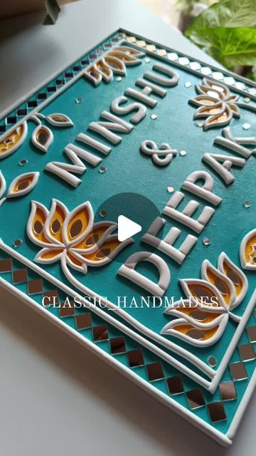 CLASSIC HANDMADES™ • Lippan art | Artworks | Home decor on Instagram: "DM to get your Nameplate customised
Shipping worldwide
Follow us @classic_handmades 

Nameplates, nameplate decor, lotus nameplate, artistic nameplate, lippan art nameplate, handicrafts, lippan art, wall decor, home decor, entrance decor, home entrance, custom nameplates, custom gifts, acrylic painting

#lippanart #homedecor #walldecor #wallhangings #painting #nameplatedesign #nameplate #nameplates #custommade #customnameplate #customgifts #customart #gifts #diwaligifts #homeentrance #entrancedecor" Lippan Art Design Ideas, Home Nameplate Design, Name Plate Lippan Art Ideas, Name Plates For Home Lippan Art, Name Plates For Home Indian, Lotus Lippan Art, Home Name Plates Ideas Entrance, Diy Name Plates For Door, Name Plates For Home Diy