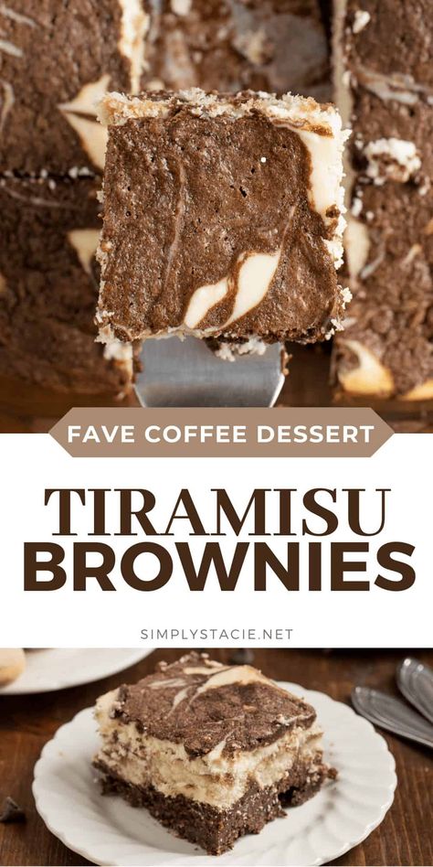 Chocolate Coffee Desserts, Dessert Fancy, Tiramisu Brownies, Italian Festival, Tiramisu Cookies, Coffee Desserts, Door Decks, Layered Dessert, Torte Cupcake