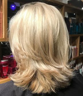 Medium Hairstyle with Layered Bottom Shoulder Length Blonde, Modern Shag, Shoulder Length Layered, Medium Layered Haircuts, Blonde Layers, Medium Layered Hair, Medium Layered, Shoulder Length Hair Cuts, Shag Haircut