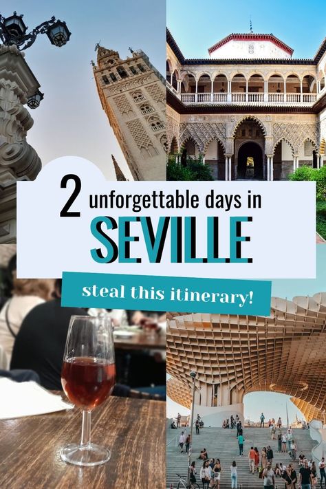 Only have a short time in Seville, Spain? This 2-day Sevilla itinerary covers the best things to do in Seville on your first visit for an amazing 48 hours in Seville in southern Spain Seville Spain Travel, Andalusia Travel, Albufeira Portugal, Spain Itinerary, 3 Days Trip, Canary Islands Spain, Sevilla Spain, Spain Travel Guide, South Of Spain