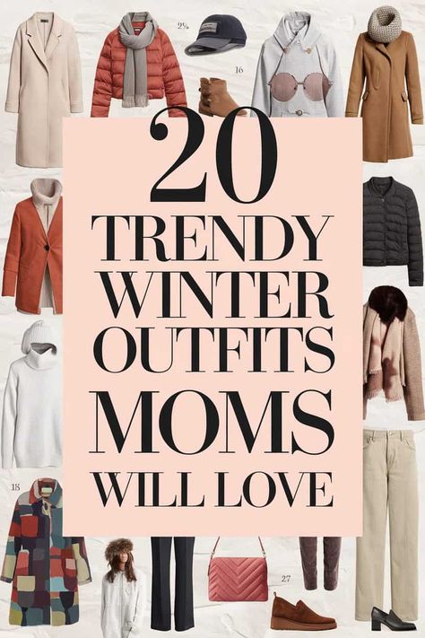 20 Winter Outfit Ideas for Moms: From School Run to Date Night Comfy New Mom Outfits, Chic Mom Outfits Fall, Winter Mom Fashion, Casual Cozy Winter Outfits, Winter Leggings Outfit Work, Post Partum Winter Outfit, Easy Mom Outfits Winter, Easy Outfits Winter, Cute But Comfy Outfits Fall