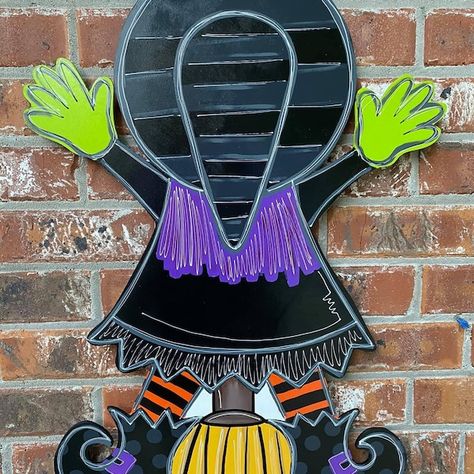 southforkcorner - Etsy Door Halloween Decor, Witch Door Hanger, Nightmare Before Christmas Kids, Witch Door, Halloween Decor Witch, Halloween Door Hanger, Halloween Witch Decorations, Halloween Mantel, Witch Wreath