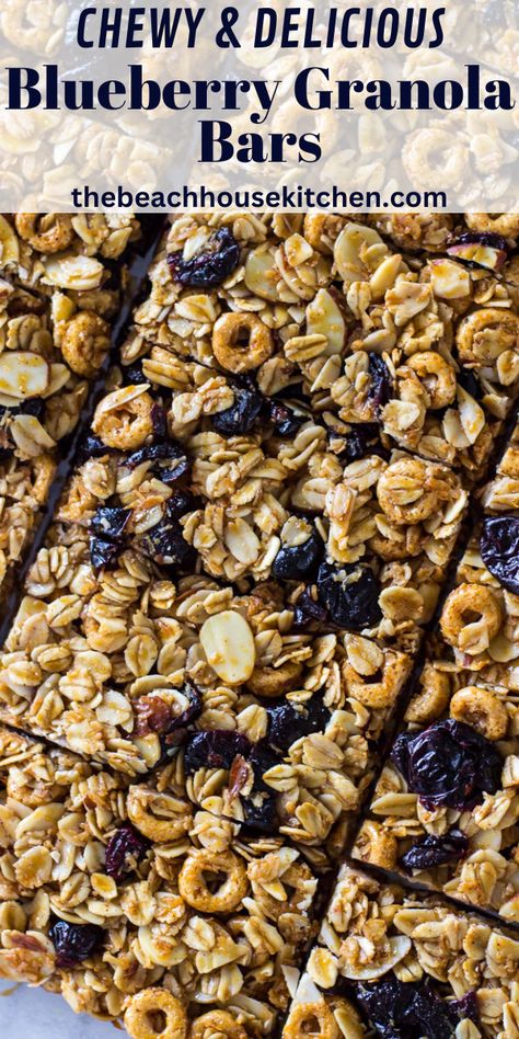 Dried Blueberry Recipes, Blueberry Granola Bars, Low Carb Granola Bars, Blueberry Granola, Homemade Granola Bars Healthy, Granola Bars Recipe, Food Rotation, Chocolate Granola Bars, Savory Breakfast Recipes