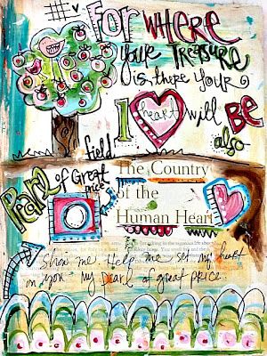 Scripture art journaling