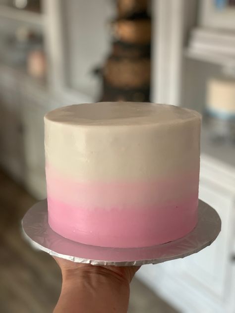 Black Ombre Cake, Pink Smash Cake, Pink Smash Cakes, Pink Ombre Cake, Ombre Cake, Black Ombre, Pink Cake, Smash Cake, Buttercream Cake