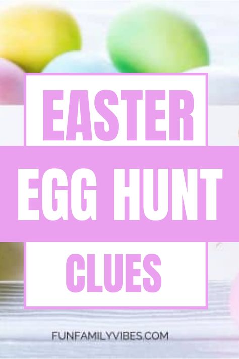 It’s time to plan the ultimate Easter egg hunt with clues for your little ones. Here are some great clue ideas to help you get started. Egg Hunt Clues, Easter Egg Hunt Clues, Easter Bunny Letter, Easter Party Games, Family Friendly Games, Minute To Win It, Hiding Spots, Chocolate Bunny, First Mothers Day