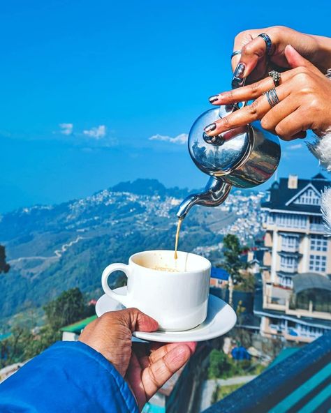 Darjeeling Darjeeling Photography Ideas, Darjeeling Aesthetic Photos, Darjeeling Photography, Darjeeling Aesthetic, Mountain Photoshoot, Winter Nyc, Vacation Pics, Darjeeling Tea, Restaurant Poster