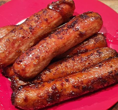 Garlic, Honey Honey Garlic Sausage Recipes, Honey Garlic Sausage, Glazed Sausages, Honey Garlic Pork, Garlic Honey, Best Sausage, Apple Fritter, Honey And Soy Sauce, Honey Soy