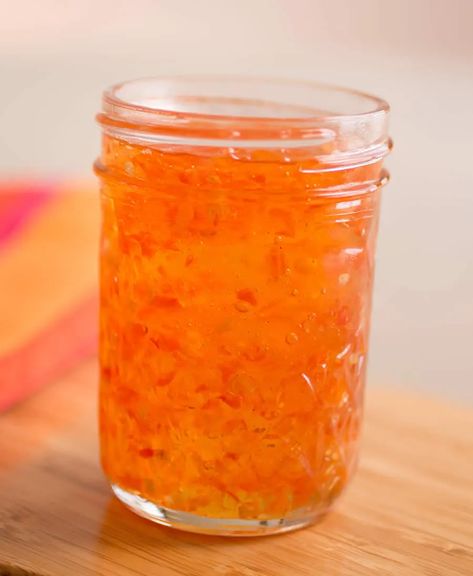 Habanero Jelly Recipe, Habanero Recipes, Habanero Jelly, Hot Pepper Recipes, Pepper Jam, Pepper Jelly Recipes, Jelly Jelly, Chili Pepper Recipes, Habanero Pepper