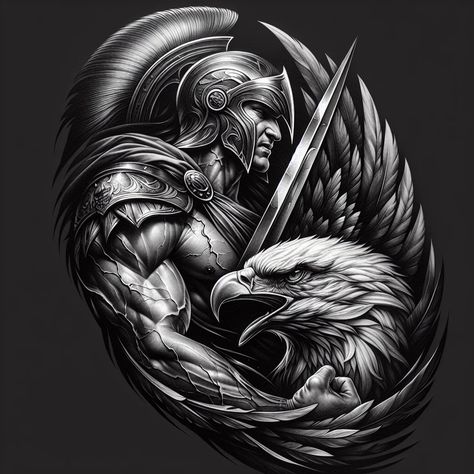 Spartan Tattoo Sketch, Spartan With Wings Tattoo, Spartan Warrior Forearm Tattoo, Tattoo Ideas Spartan, Spartan Warrior Lion Tattoo, Tattoo Writing Styles, Wolf Tattoo Forearm, Gladiator Tattoo, Shadow Tattoo