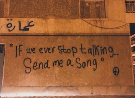 If we ever stop talking send me a song, and if I don’t reply  know that something went terribly wrong. follow @badkissings for more🥀 If We Ever Stop Talking, Send Me A Song, Street Quotes, Six Feet Under, Stop Talking, A Song, Quote Aesthetic, Pretty Words, Music Is Life