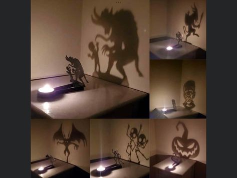 Porta Halloween, Shadow Candle, Cheap Halloween Party, Deco Halloween, Casa Halloween, Adornos Halloween, Cheap Halloween, Diy Halloween Decor, Decor Shabby Chic