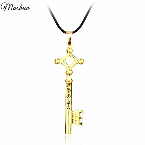 Attack On Titan Necklace Metal Pendant Eren Key Cosplay Jewelry Toy Anime Figure Shingeki No Kyojin //Price: $14.80 & FREE Shipping //   #attackontitan #anime Eren Key, Eren Cosplay, Fairytail Anime, Manga Gift, Metal Pendant Necklace, Cosplay Jewelry, Pokemon Anime, Anime Jewelry, Figure Anime