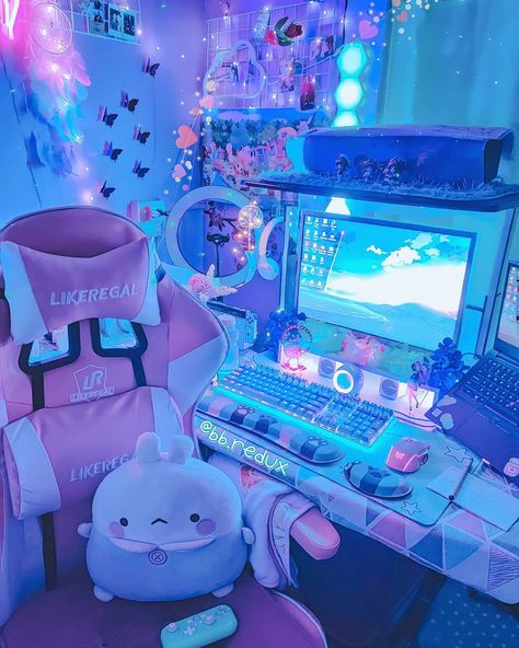 Kids Gamer Bedroom, Boys Gamer Bedroom Ideas, Anime Bedrooms, Gaming Bedroom Ideas Boys, Boys Gamer Bedroom, Small Gaming Room, Small Gaming Room Ideas, Gamer Rooms, Gamer Bedroom Ideas