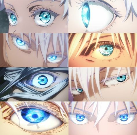 Anime Eye Bags, Gojo Eyes, Anime Lock Screen Wallpapers, Anime Lock Screen, Ocean Eyes, Jujitsu Kaisen, Ju Jitsu, Cool Anime Backgrounds, Magic Eyes