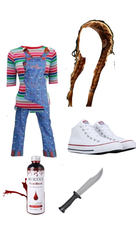 ahh Chucky Halloween Costume, Chucky Halloween, Chucky Costume, Easy Halloween Costumes, Easy Halloween, Halloween Outfits, Halloween Costume, Halloween Costumes, Halloween