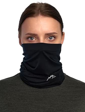 Merino.tech Merino Wool Ski Neck Gaiter - Face Mask Neck Warmer for Men & Women Neck Warmer For Men, Neck Mask, Neck Gaiters, Silver Logo, Warm Scarf, Neck Gaiter, Selfie Stick, Ear Warmers, Neck Scarves