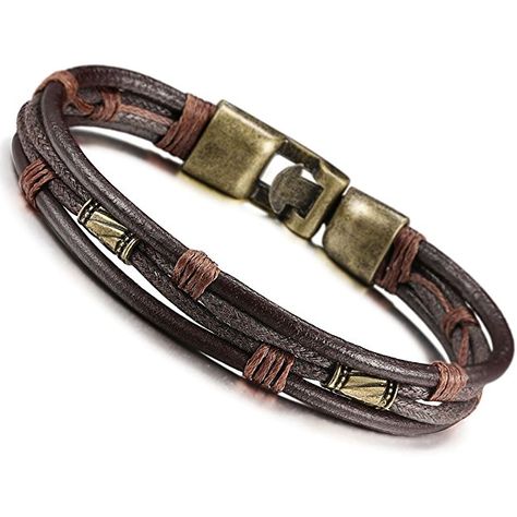 Cholthing Style, Mens Bangles, Conscious Man, Buckle Bracelet, Magic Ring, Braided Leather Bracelet, Wrist Band, Men's Bracelet, Mens Leather Bracelet