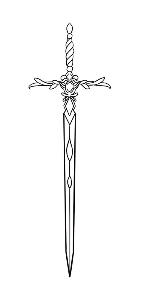 Pretty Knife Drawing, Swords Drawing, Knife Design Drawing, Easy Knife Tattoo, Knife Tattoo Flash, Dagger Sketch, Knife Tattoo Ideas, Dagger Tattoo Design, Dagger Tattoo Stencil