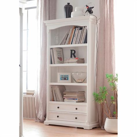 Nova Solo Provence Bookcase | Hayneedle Bookshelf Inspo, Bookshelf Aesthetic, Wooden Bookshelf, Wood Bookshelves, Bookshelf Storage, Ladder Bookcase, Premium Bedding, Solid Mahogany, Rustic Design