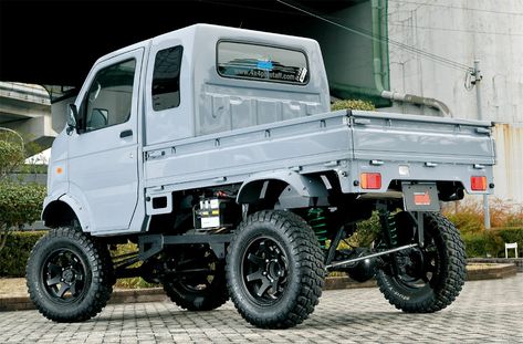 Suzuki Carry Aksesoris Jeep, Custom Trucks For Sale, Small Pickup Trucks, Mini Trucks 4x4, Mini 4x4, Classic Trucks Vintage, Cars Tattoo, Kei Cars, Tattoo Car