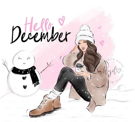 Hallo December, Boss Lady Planner, A December To Remember, December To Remember, Happy Morning Quotes, Happy December, Hello December, Calendar Girls, Door Decorations Classroom