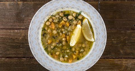 Greek chickpea stew Recipe | Akis Petretzikis Akis Petretzikis, Greek Chickpeas, Vegan Pantry, Chickpea Soup, Chickpea Stew, Greek Cooking, Veggie Delight, Veggie Soup, Savory Soups