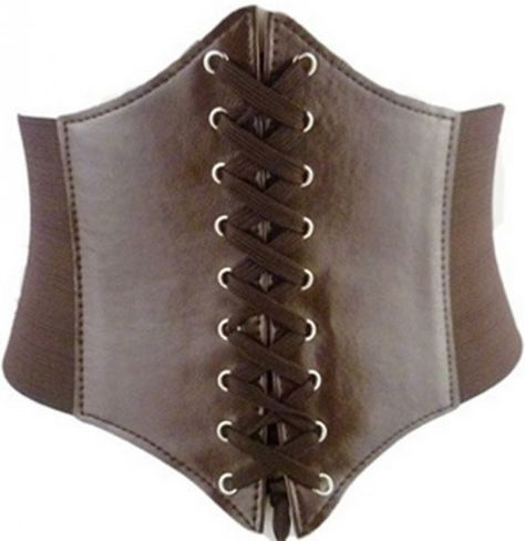 Corselet Cinto Corpete Elástico MARROM no Elo7 | Mesquelle Shop (D0C838) Cinto Corset, Steampunk Outfits, Corset Steampunk, Cincher Belt, Corset Underbust, Cotton Corset, Viking Costume, Cinch Belt, Waist Corset