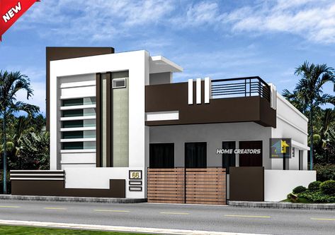 ground floor elevation designs , small house elevation Small House Exteriors, Houses Mansions, Single Floor House Design, Rustic Floor, Normal House, House Balcony, House Outer Design, Small House Elevation, Small House Front Design