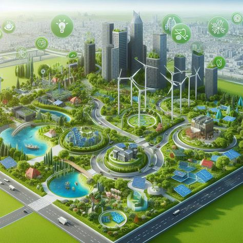 #eco #environment #sustainable #green #natural #design Project On Sustainable Development, Eco City Concept, Sustainable Landscape Design, Sustainable Landscape, City Inspiration, Sustainable Landscaping, Sustainable City, Green Tech, Natural Design