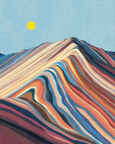 Southwest Art Paintings, Mountain Drawing, Into The West, Southwestern Art, Posca Art, Generative Design, Hippie Wallpaper, Rainbow Abstract, Southwest Art