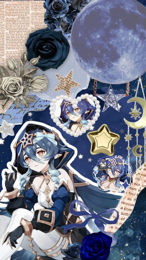 Layla Wallpaper, Genshin Layla, Dont Breath, Shuffle Wallpaper, Stars Moon, Wallpaper Phone, Anime Oc, Cool Wallpaper, Cute Icons