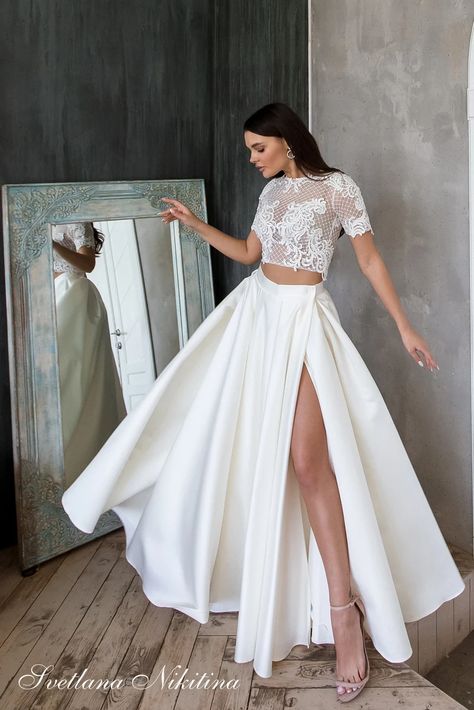 Modern Wedding Dresses, Bridal Skirt, Prom Skirt, Glitter Wedding Dress, Dress Skirts, Custom Wedding Gown, Skirt Satin, Satin Wedding Gown, Simple Gowns